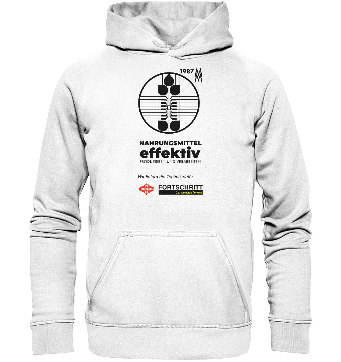 DDR Ostalgie Kapuze / Hoodie Unisex • FORTSCHRITT LANDMASCHINEN - MESSE LEIPZIG 1987
