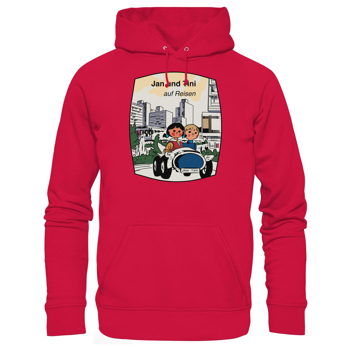 DDR Ostalgie Kapuze / Hoodie Unisex • JAN UND TINI AUF REISEN (ORIGINAL QUARTETT)