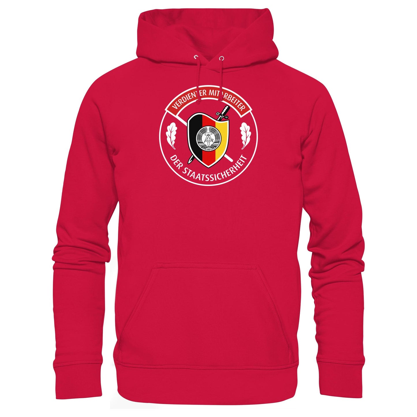 DDR Ostalgie Kapuze / Hoodie Unisex • VERDIENTER MITARBEITER DER STAATSSICHERHEIT (ORIGINAL ORDEN)