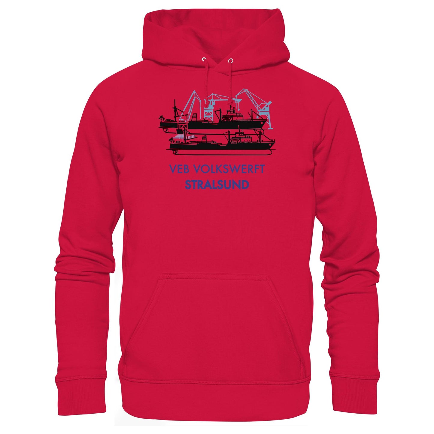 DDR Ostalgie Kapuze / Hoodie Unisex • VEB VOLKSWERFT STRALSUND