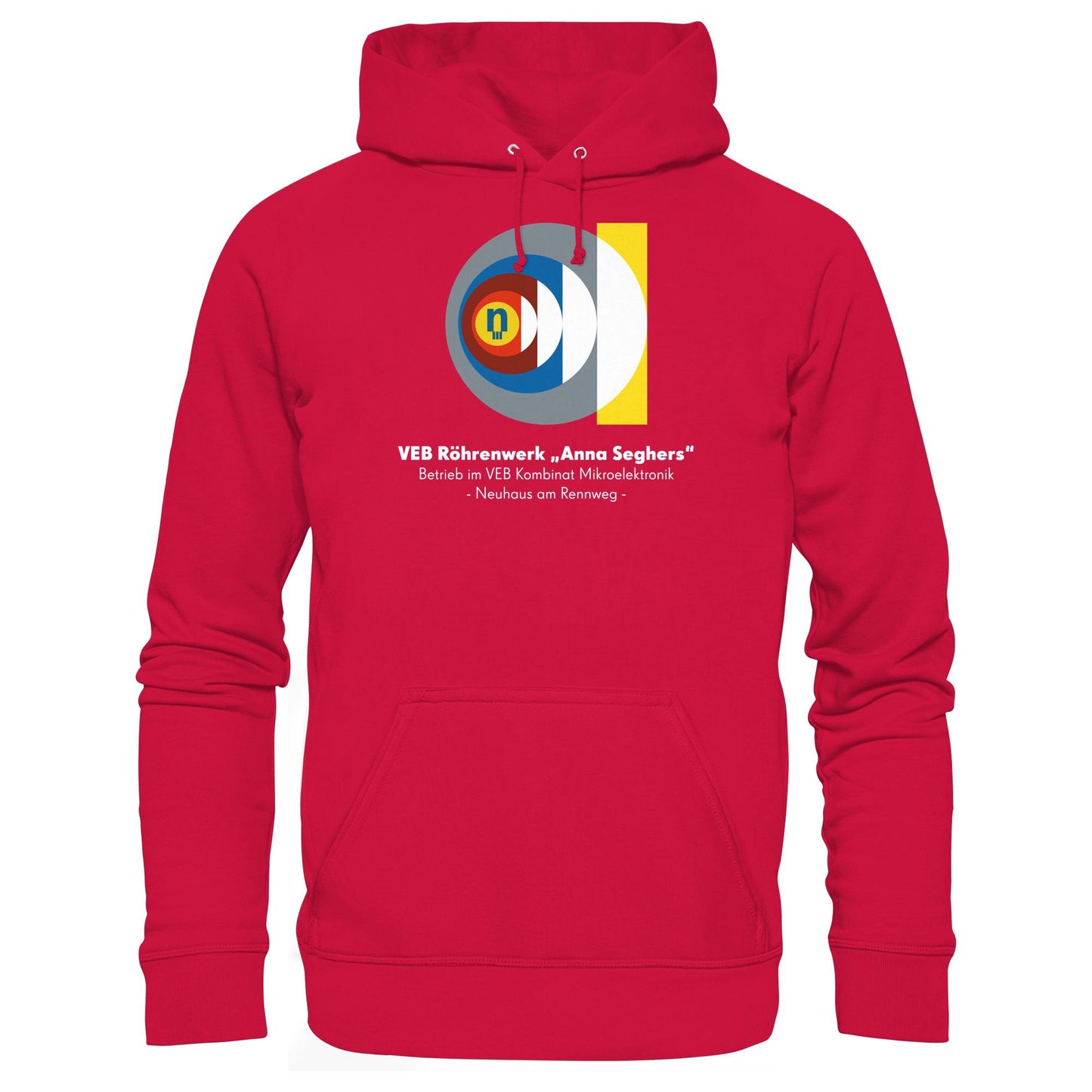 DDR Ostalgie Kapuze / Hoodie Unisex • VEB RÖHRENWERK ANNA SEGHERS - NEUHAUS