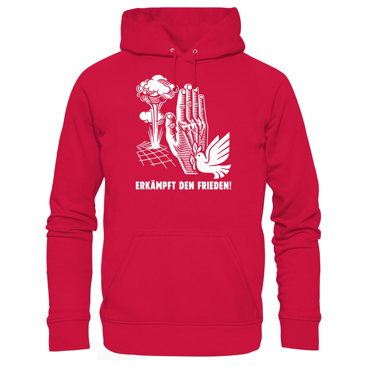 DDR Ostalgie Kapuze / Hoodie Unisex • ERKÄMPFT DEN FRIEDEN! (ORIGINAL-PLAKAT)