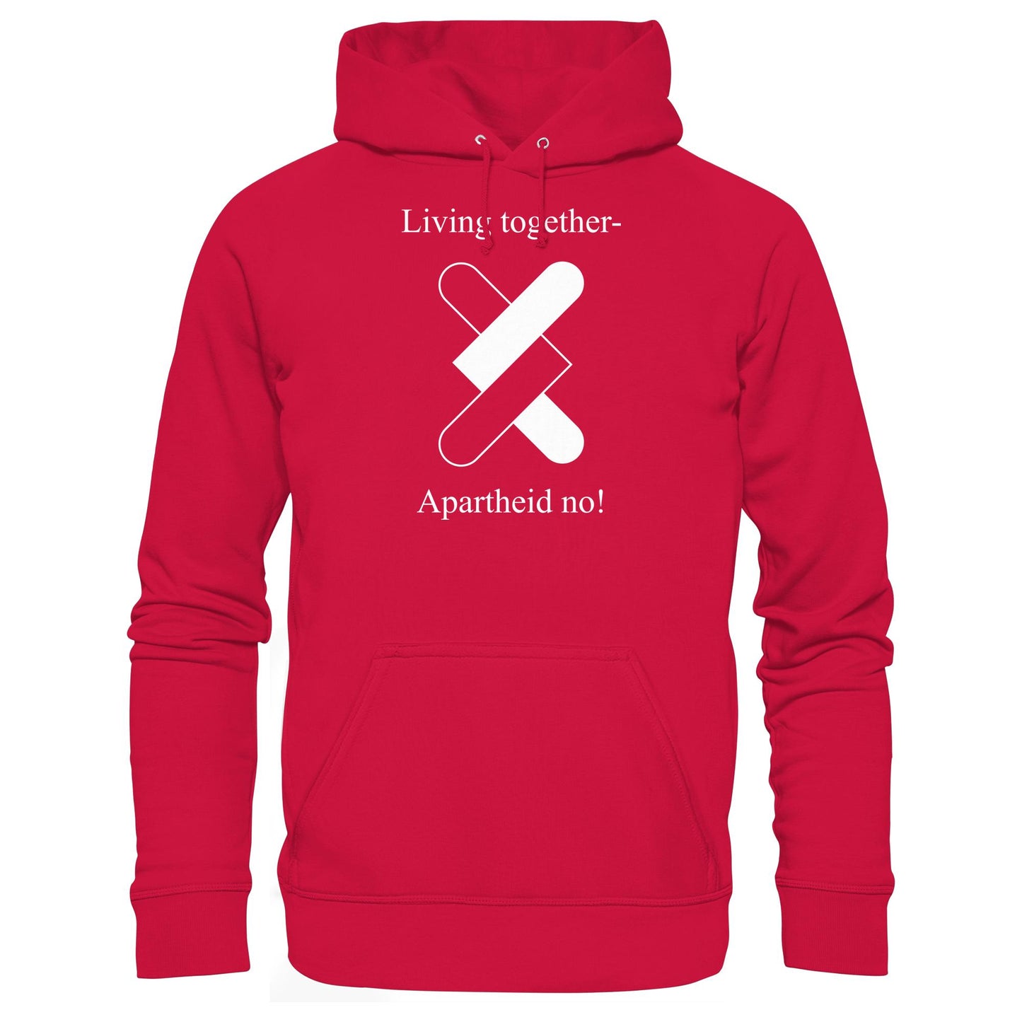 DDR Ostalgie Kapuze / Hoodie Unisex • APARTHEID NO! (ORIGINAL POSTER)