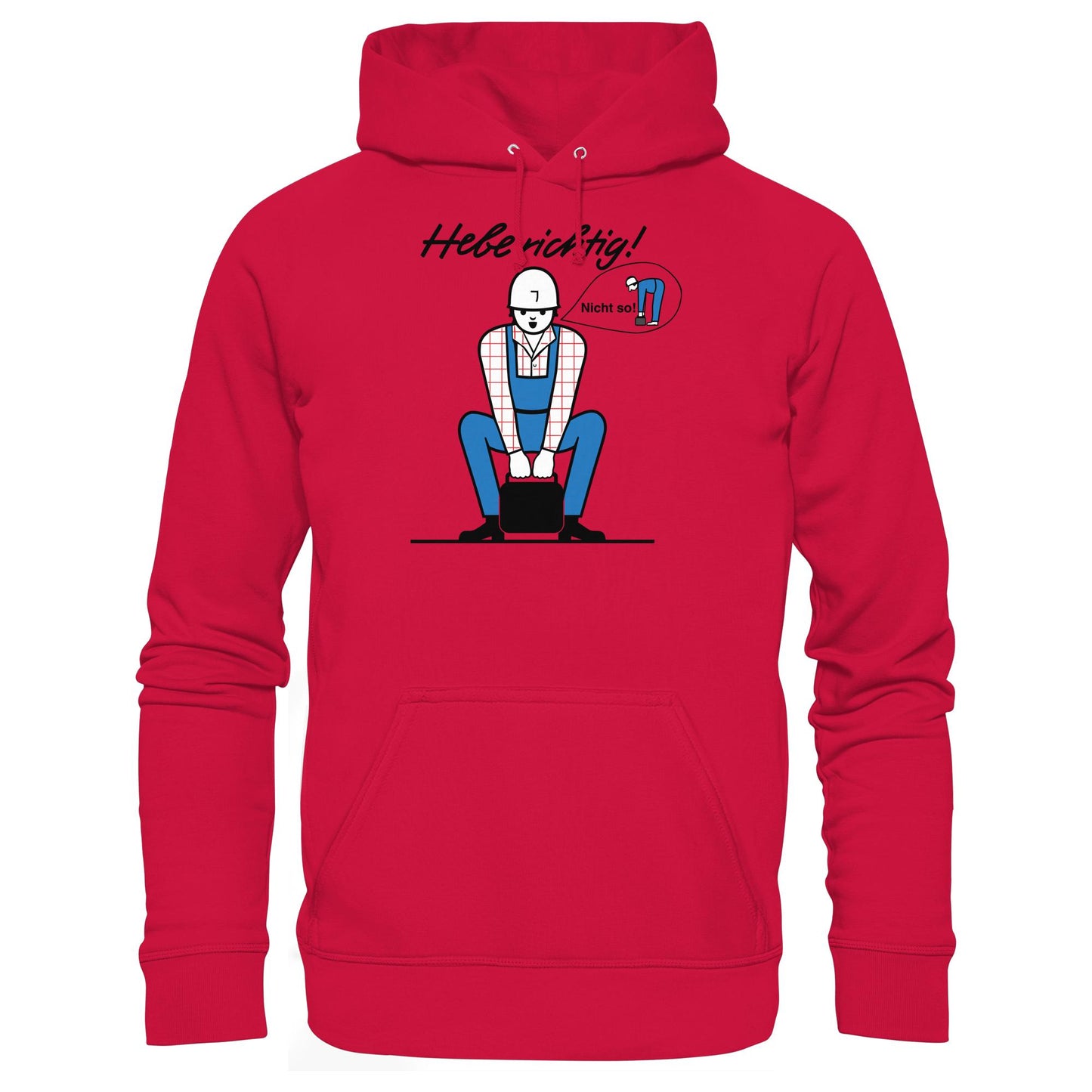 DDR Ostalgie Kapuze / Hoodie Unisex • HEBE RICHTIG! (ORIGINAL SCHILD)