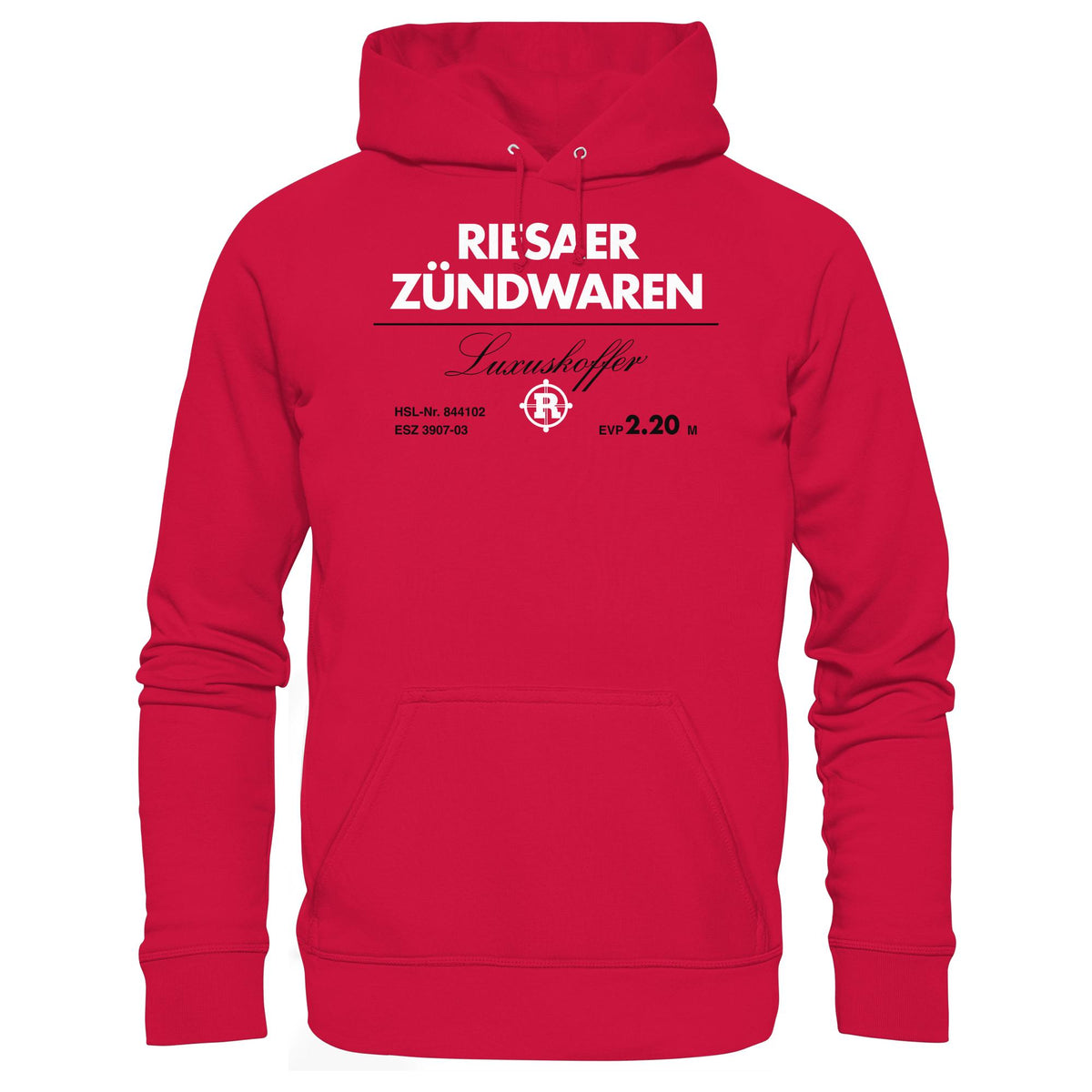 RIESAER ZÜNDWAREN LUXUSKOFFER • DDR Ostalgie Kapuze / Hoodie Unisex