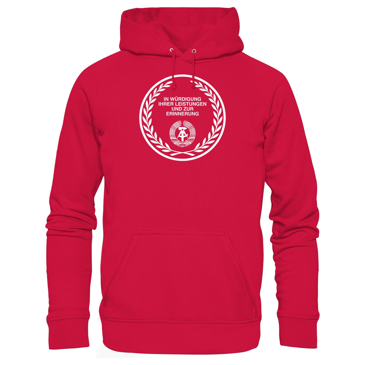 DDR Ostalgie Kapuze / Hoodie Unisex • EHRENMÜNZE - IN WÜRDIGUNG IHRER LEISTUNGEN