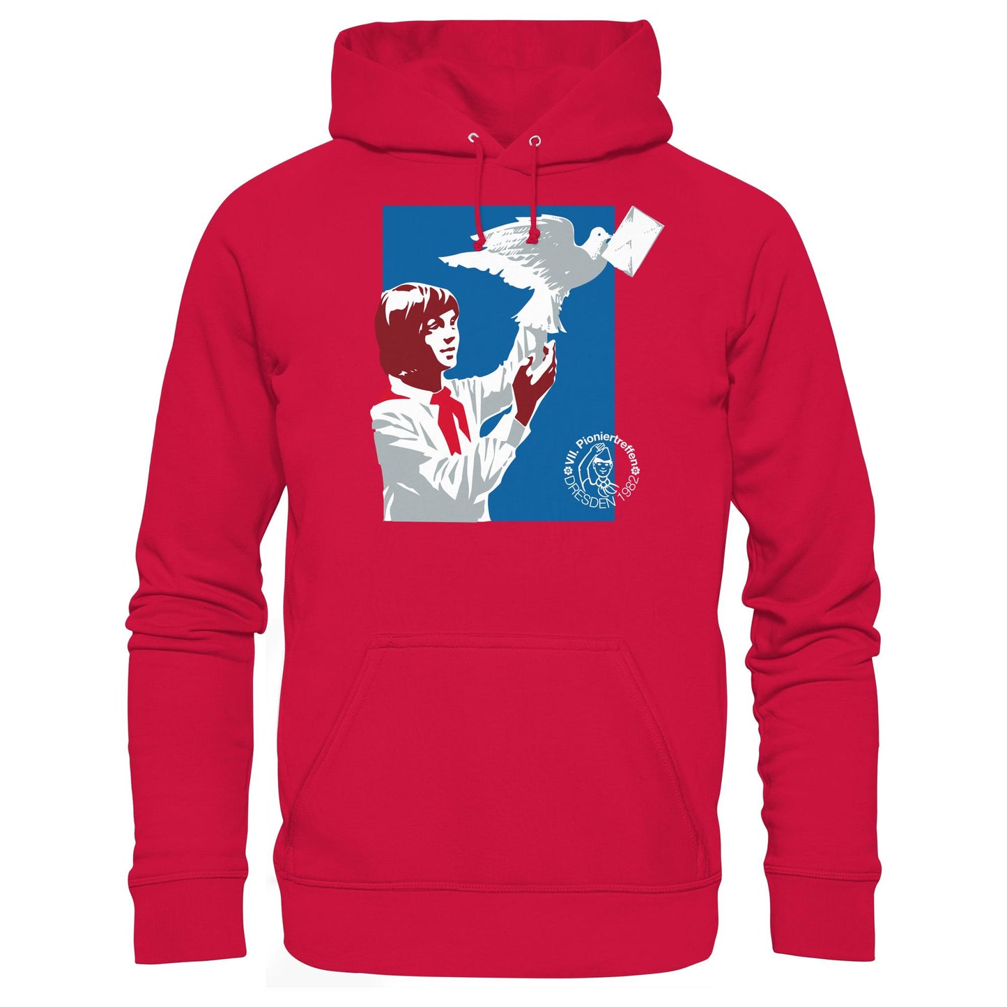DDR Ostalgie Kapuze / Hoodie Unisex • GEDENKBLATT - FRIEDEN, DRESDEN 1982