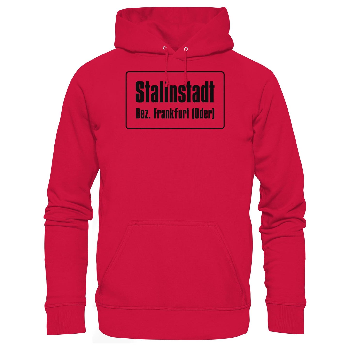 DDR Ostalgie Kapuze / Hoodie Unisex • STALINSTADT - EISENHÜTTENKOMBINAT OST EKO (ORIGINAL-SCHILD)