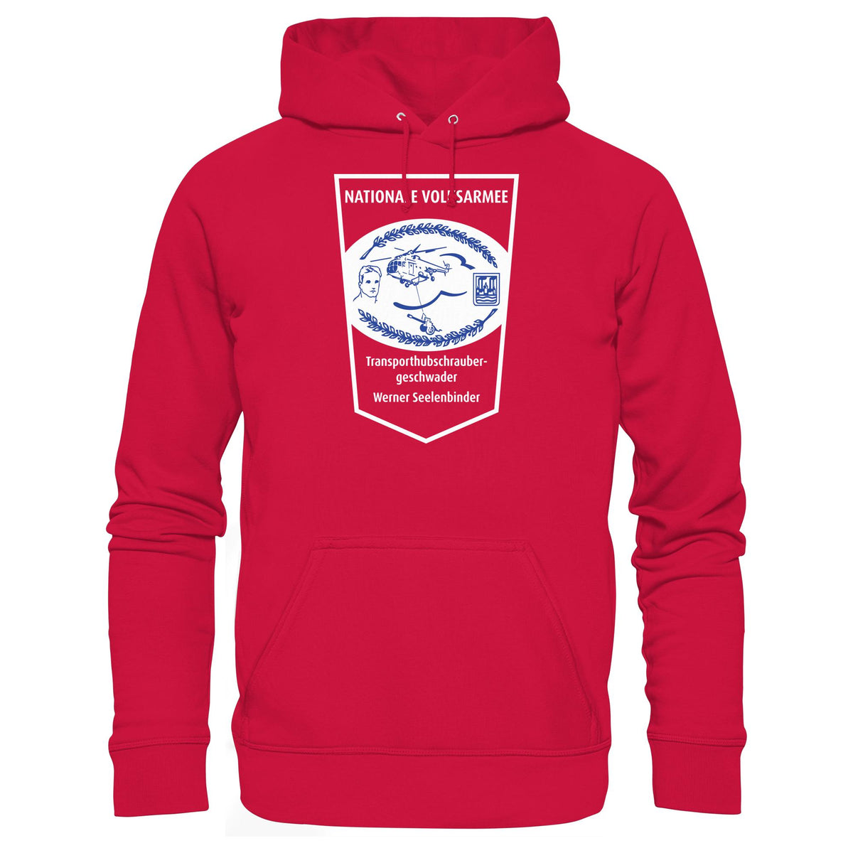DDR Ostalgie Kapuze / Hoodie Unisex • NVA - TRANSPORTHUBSCHRAUBERGESCHWADER WERNER SEELENBINDER