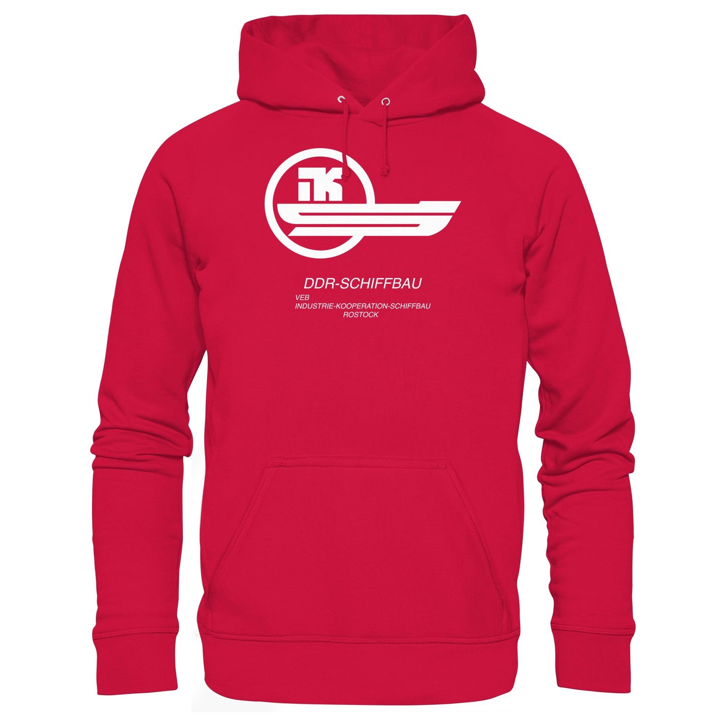DDR Ostalgie Kapuze / Hoodie Unisex •  VEB INDUSTRIE-KOOPERATION SCHIFFBAU ROSTOCK