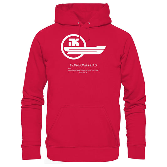 DDR Ostalgie Kapuze / Hoodie Unisex •  VEB INDUSTRIE-KOOPERATION SCHIFFBAU ROSTOCK