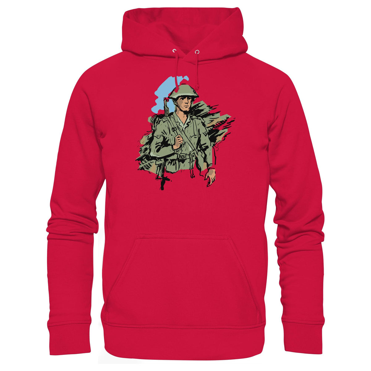 DDR Ostalgie Kapuze / Hoodie Unisex • NVA-SOLDAT (ORIGINAL-ILLUSTRATION)
