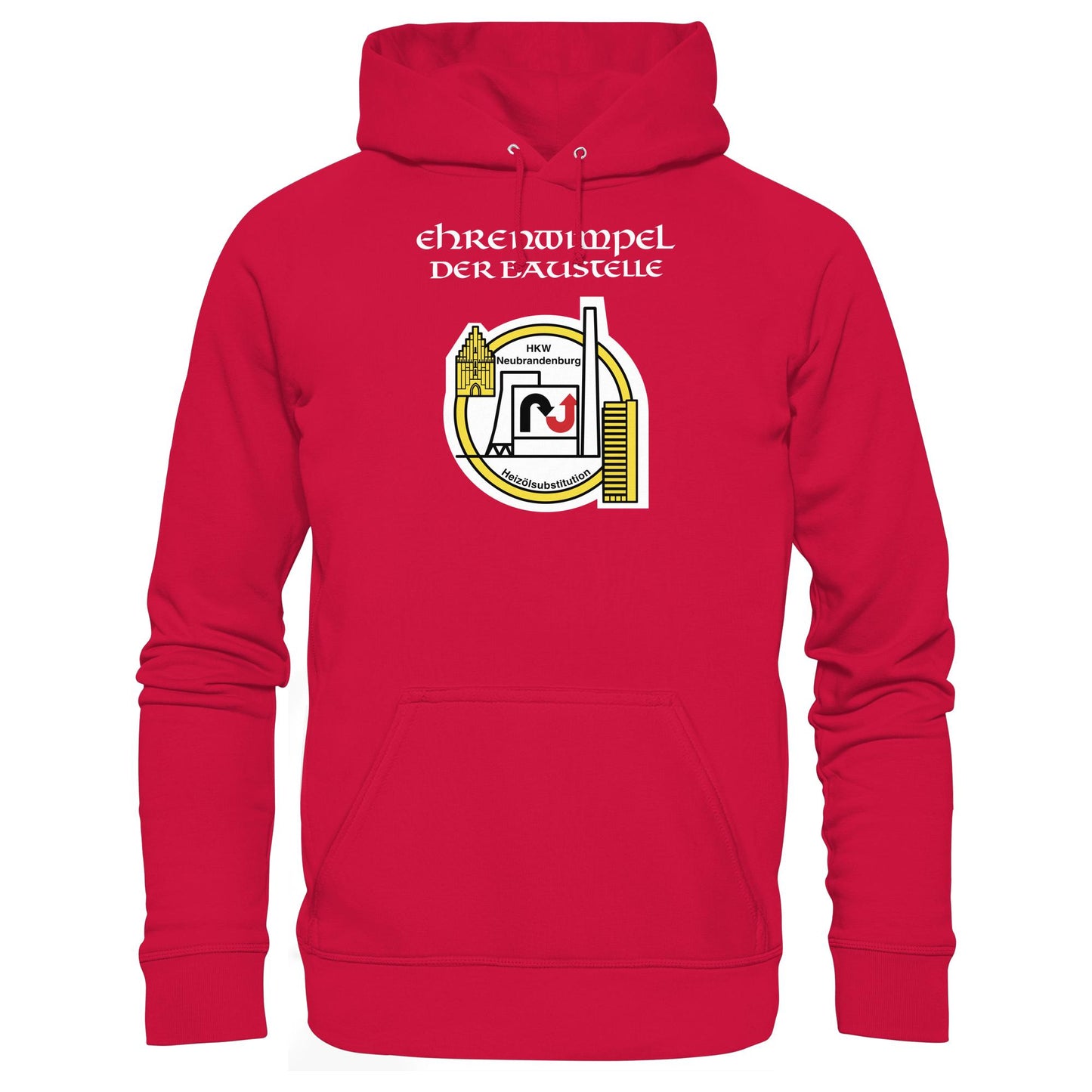 DDR Ostalgie Kapuze / Hoodie Unisex • EHRENWIMPEL HKW NEUBRANDENBURG