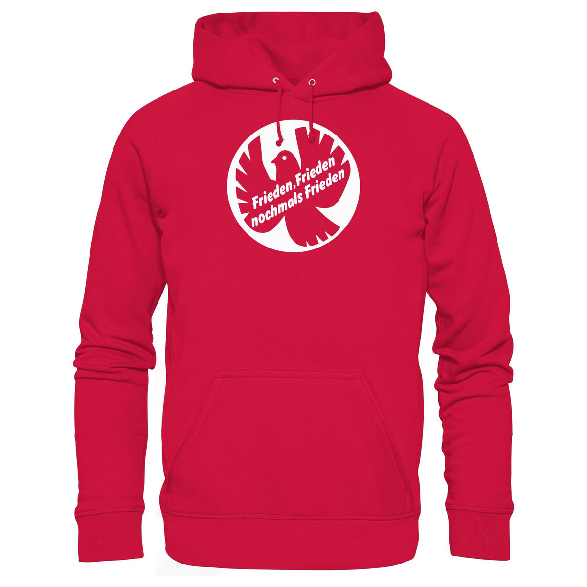 DDR Ostalgie Kapuze / Hoodie Unisex • FRIEDEN, FRIEDEN NOCHMALS FRIEDEN (ORIGINAL BANNER)