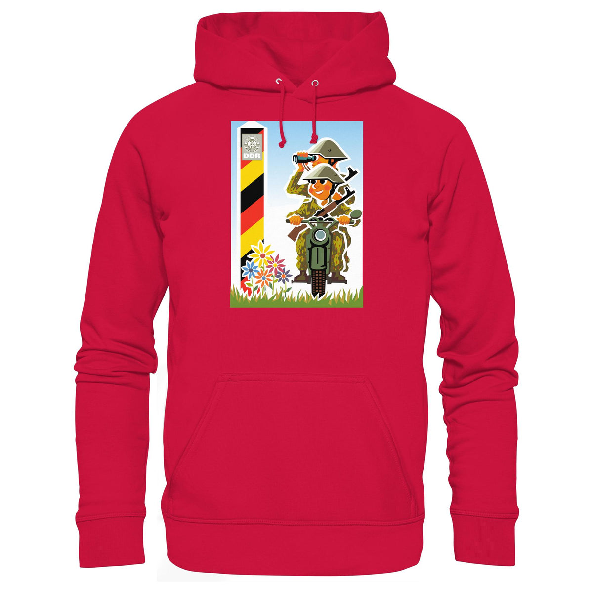 DDR Ostalgie Kapuze / Hoodie Unisex • NVA-GRENZTRUPPEN (ORIGINAL-PLAKAT)