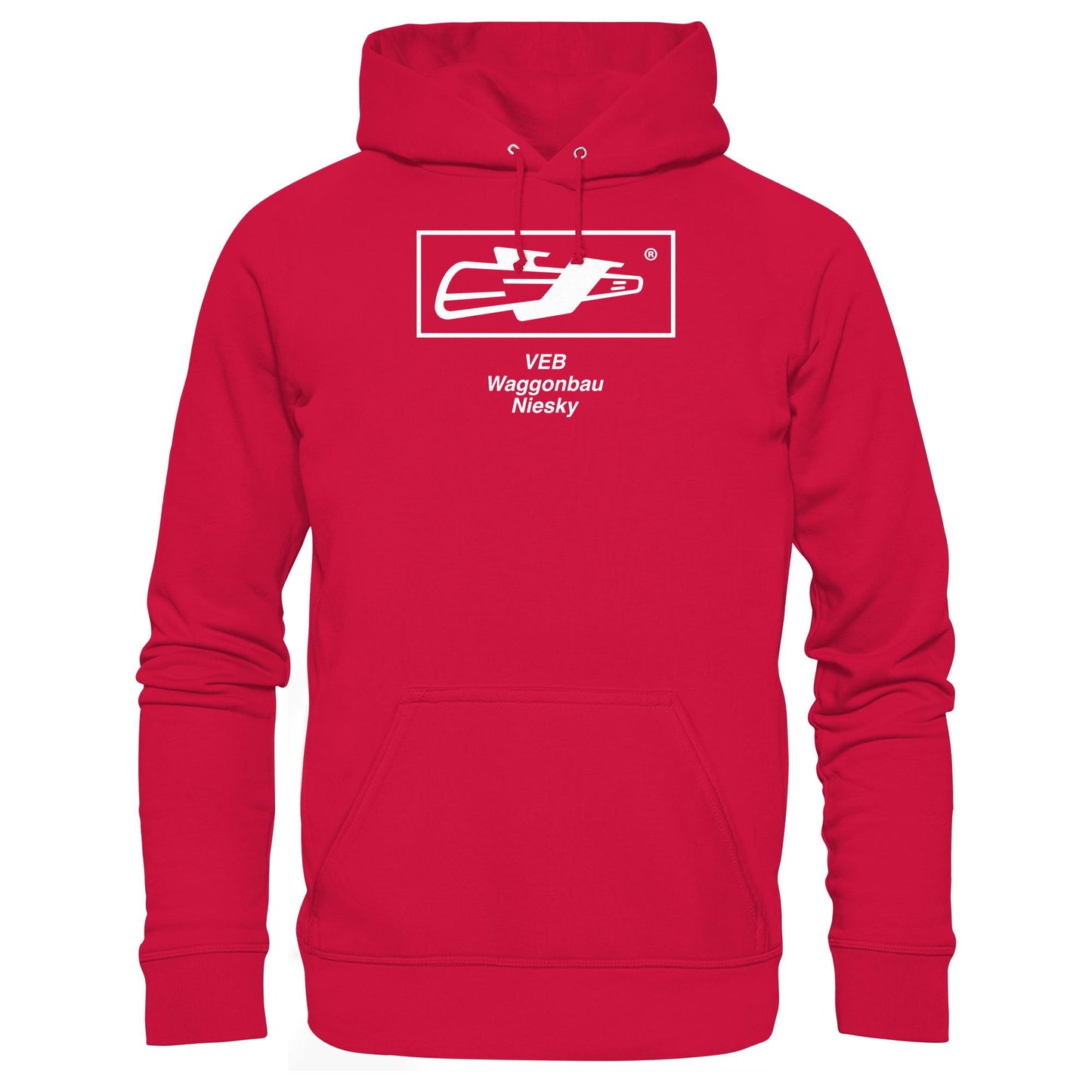 DDR Ostalgie Kapuze / Hoodie Unisex • VEB WAGGONBAU NIESKY