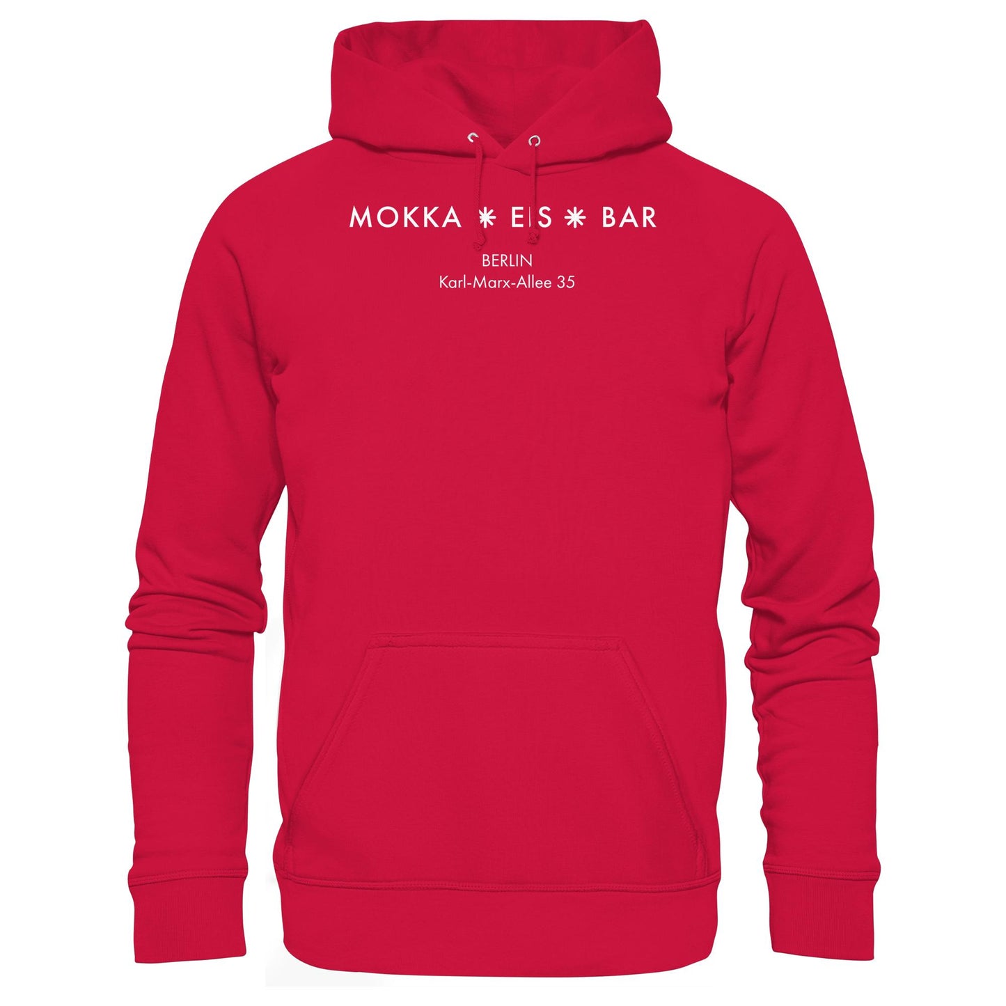 DDR Ostalgie Kapuze / Hoodie Unisex • MOKKA EIS BAR BERLIN (ORIGINAL SEITENLOGO)