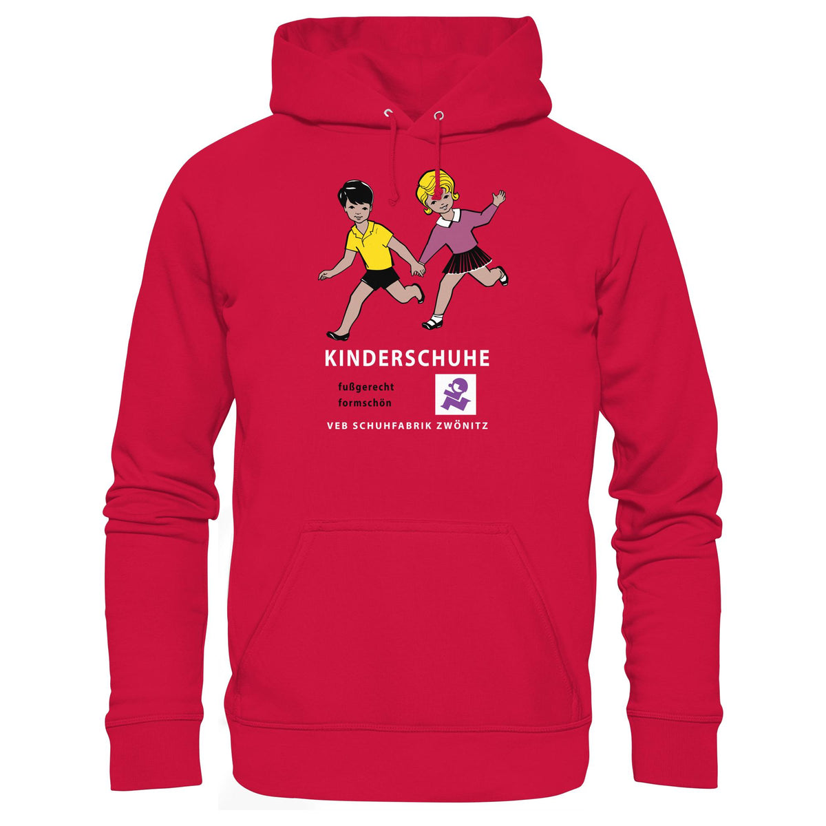 DDR Ostalgie Kapuze / Hoodie Unisex • KINDERSCHUHE VEB SCHUHFABRIK ZWÖNITZ