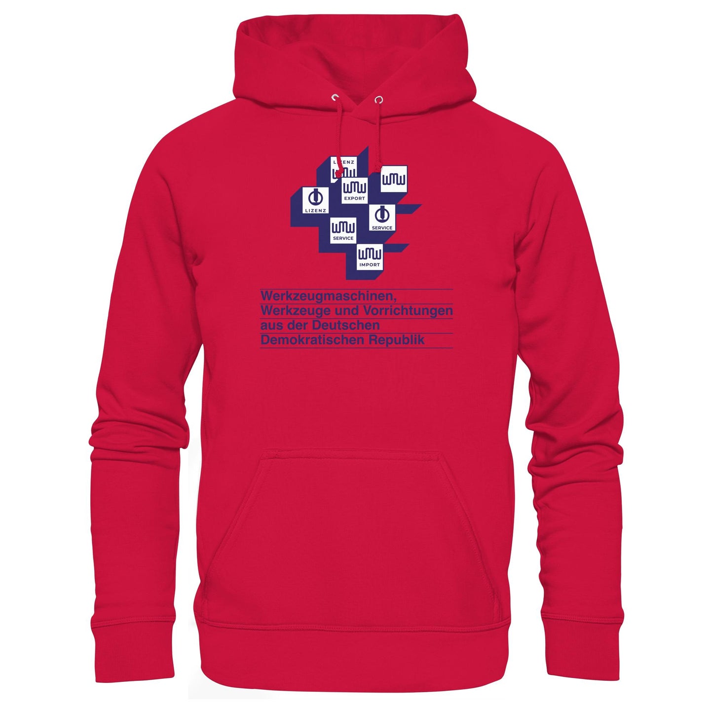 DDR Ostalgie Kapuze / Hoodie Unisex • WMW WERKZEUGMASCHINEN DER DDR