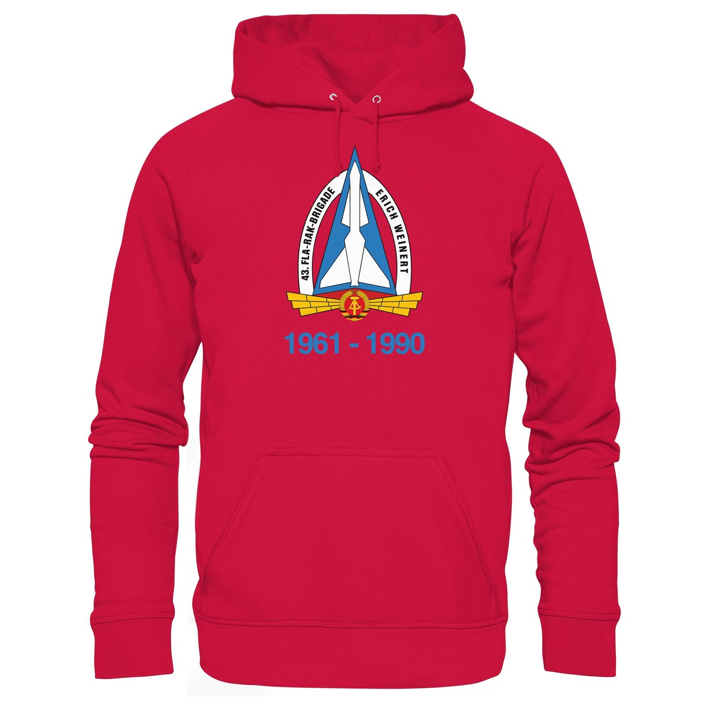 DDR Ostalgie Kapuze / Hoodie Unisex • 43. FLA-RAK-BRIGADE ERICH WEINERT