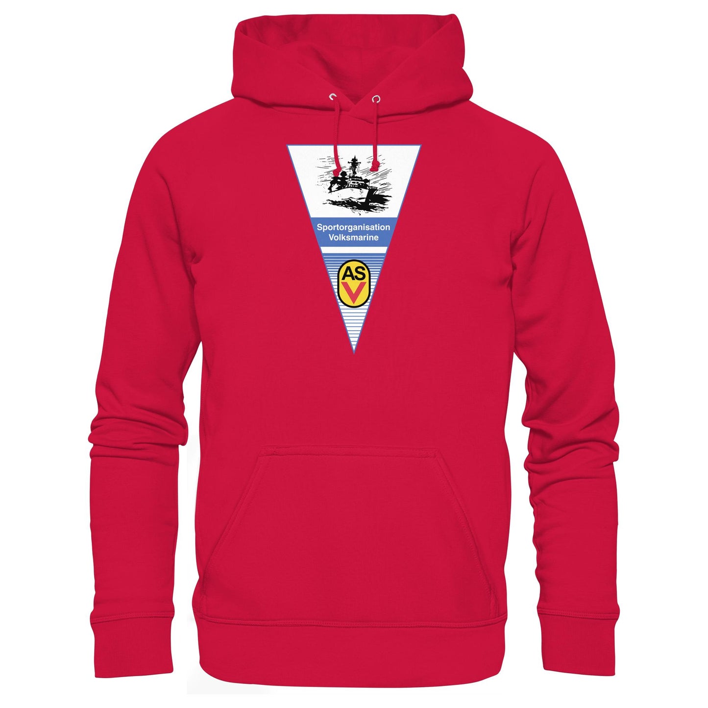 DDR Ostalgie Kapuze / Hoodie Unisex • ASV SPORTORGANISATION VOLKSMARINE