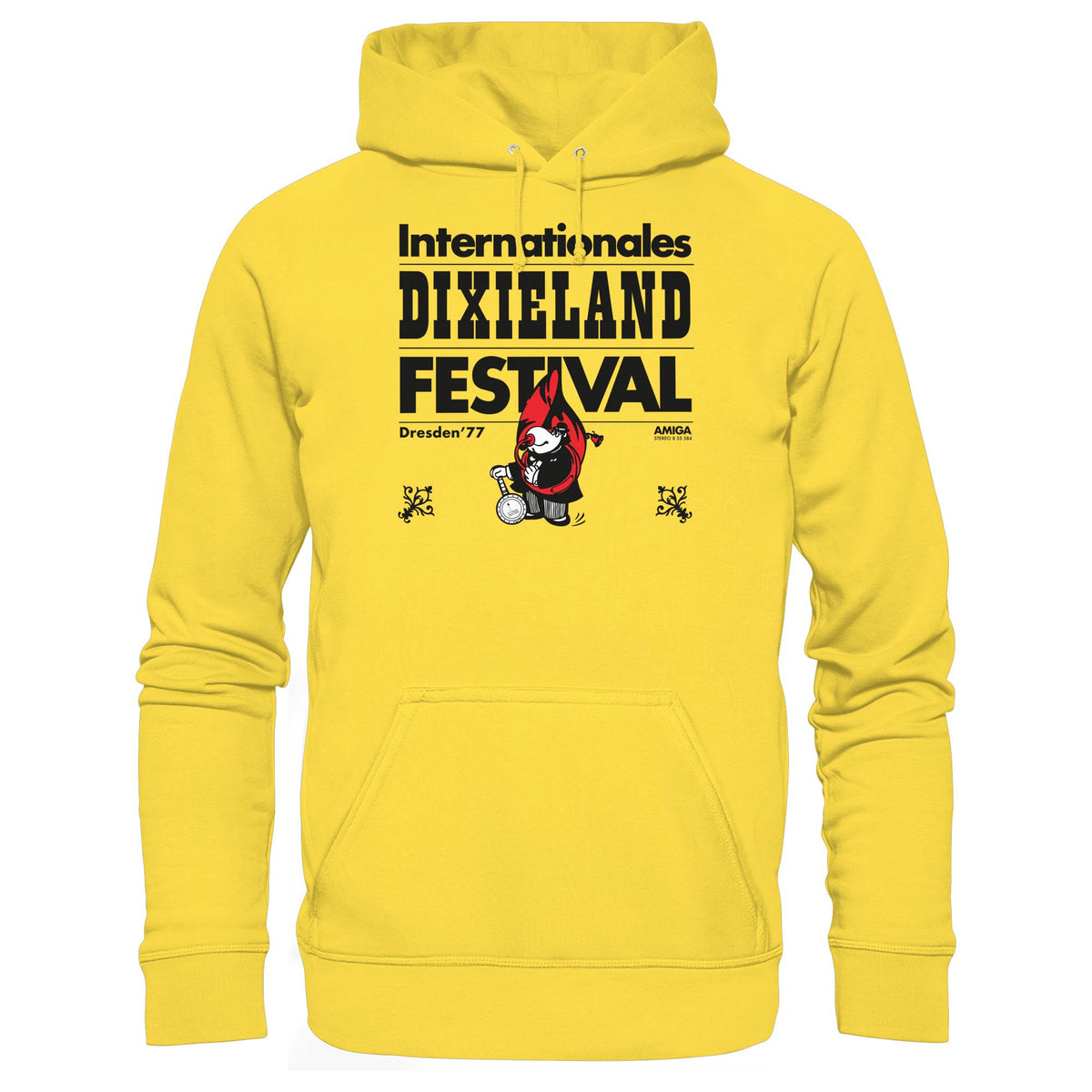 DDR Ostalgie Kapuze / Hoodie Unisex • INTERNATIONALES DIXIELAND FESTIVAL DRESDEN 1977