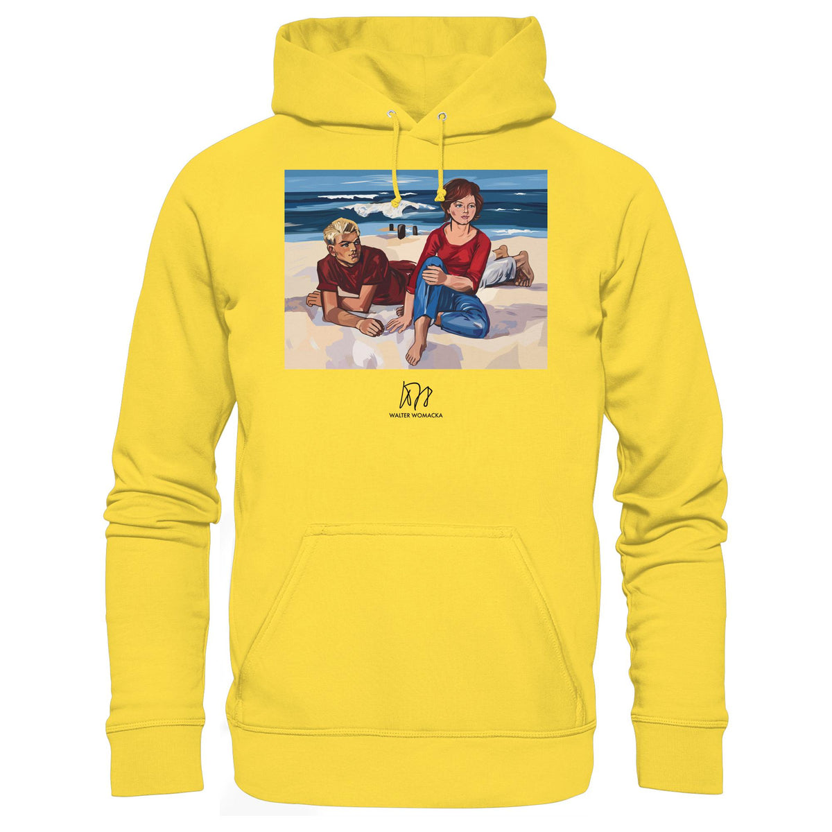 DDR Ostalgie Kapuze / Hoodie Unisex • WALTER WOMACKA - AM STRAND (1962)