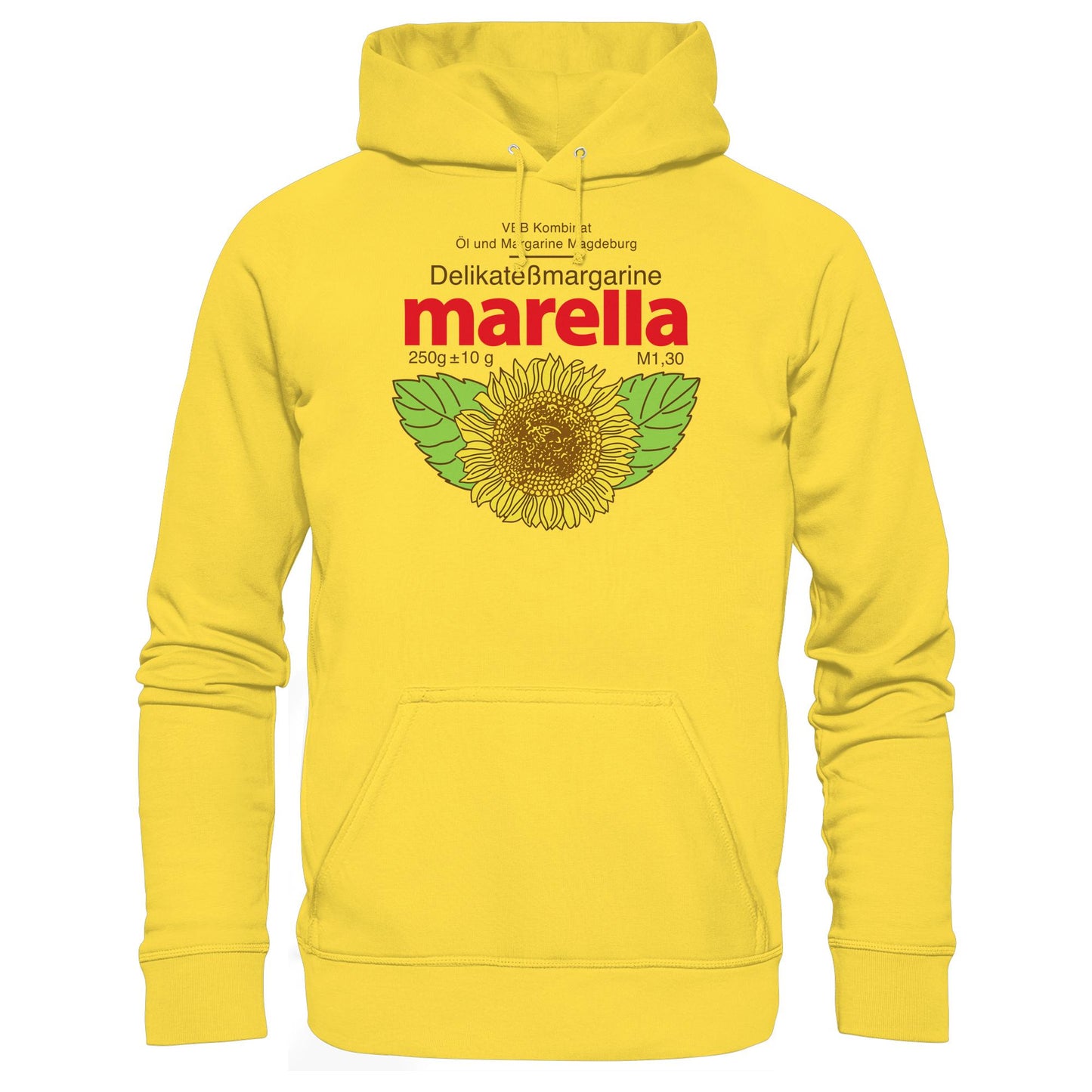DDR Ostalgie Kapuze / Hoodie Unisex • MARELLA MARGARINE - VEB KOMBINAT ÖL MAGDEBURG