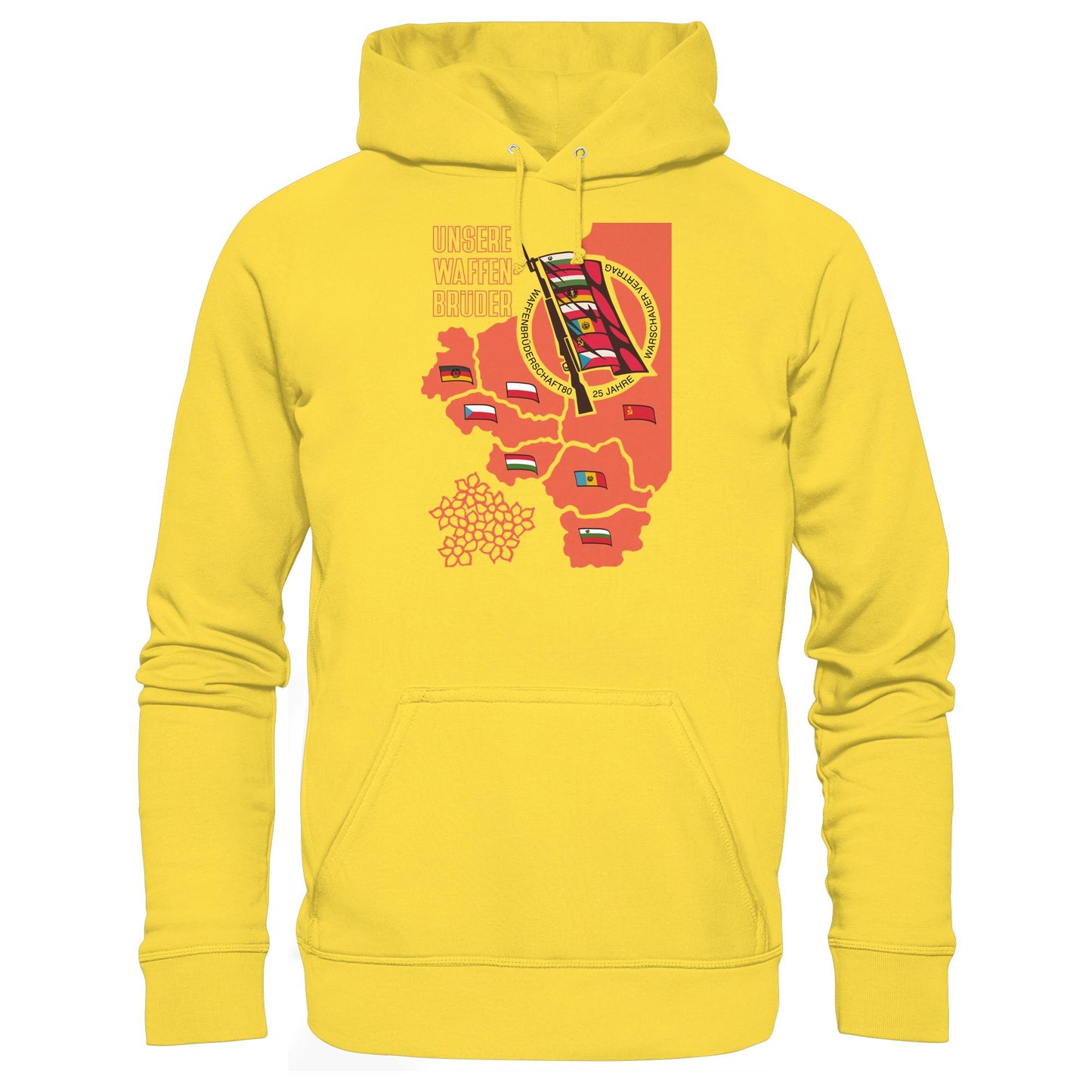 DDR Ostalgie Kapuze / Hoodie Unisex • WAFFENBRÜDERSCHAFT80 - WARSCHAUER VERTRAG