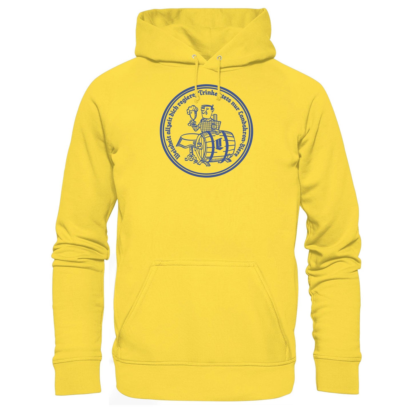 DDR Ostalgie Kapuze / Hoodie Unisex • WEISHEIT ALLZEIT DICH REGIERE - LANDSKRON BIERE