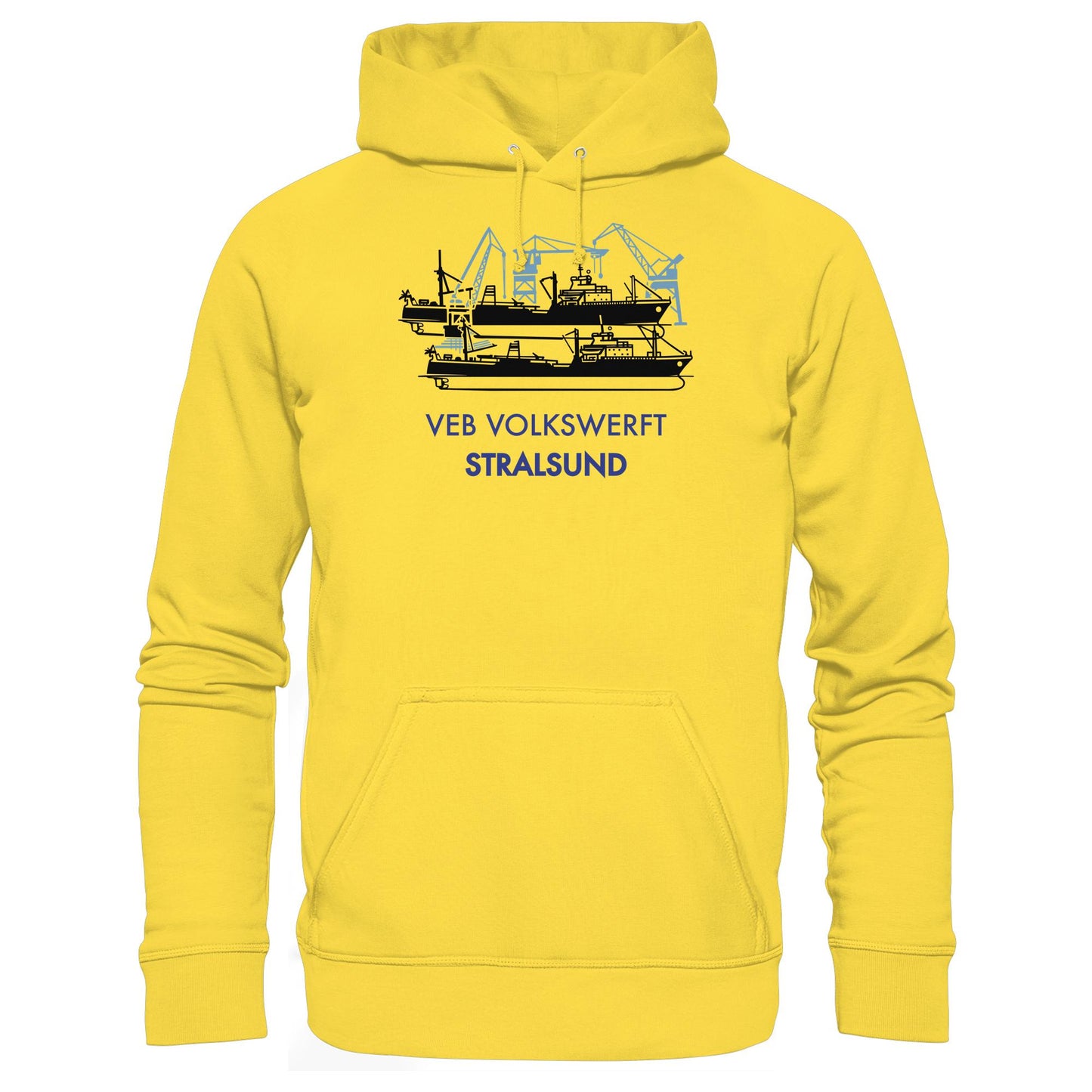 DDR Ostalgie Kapuze / Hoodie Unisex • VEB VOLKSWERFT STRALSUND