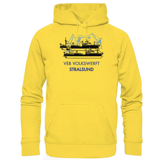 DDR Ostalgie Kapuze / Hoodie Unisex • VEB VOLKSWERFT STRALSUND