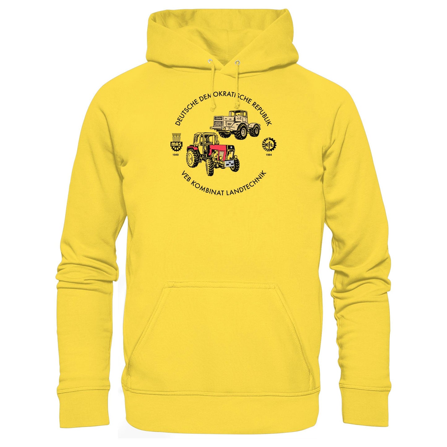 DDR Ostalgie Kapuze / Hoodie Unisex • VEB KOMBINAT LANDTECHNIK (ORIGINAL GEDÄCHTNISTELLER)