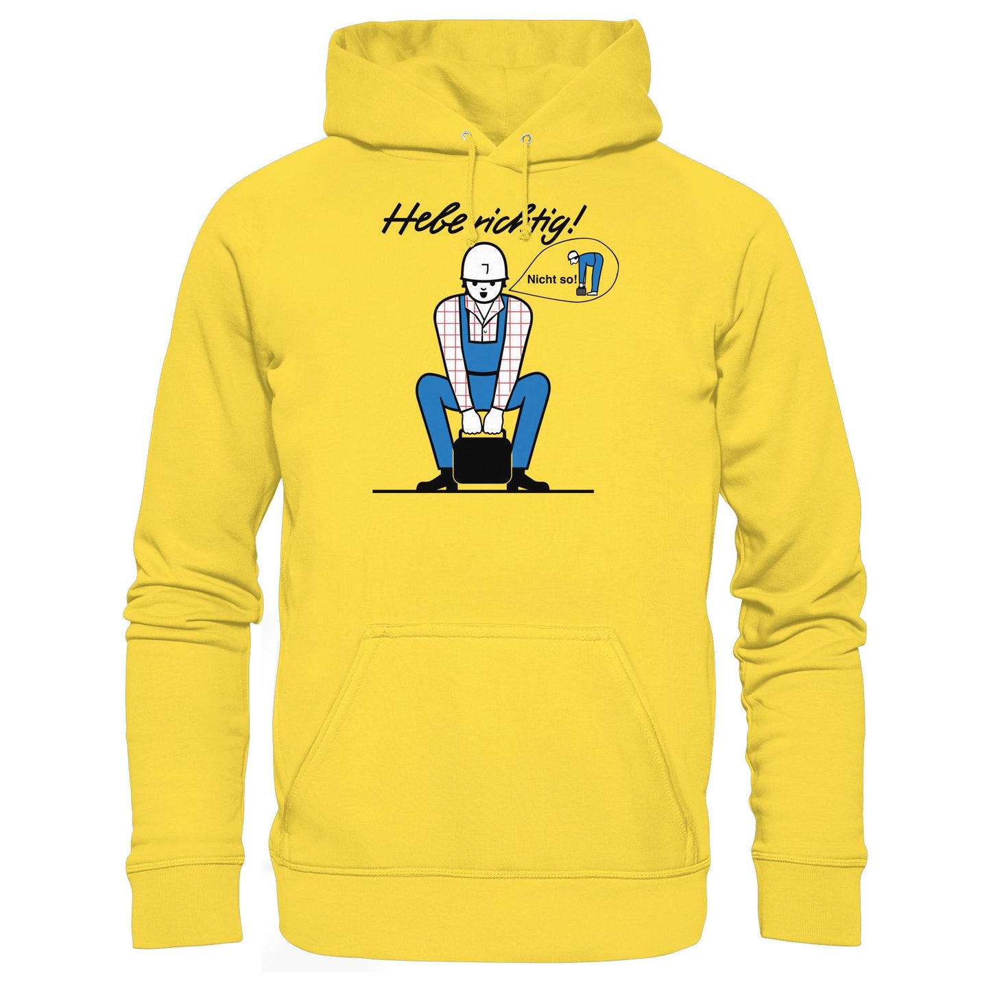 DDR Ostalgie Kapuze / Hoodie Unisex • HEBE RICHTIG! (ORIGINAL SCHILD)
