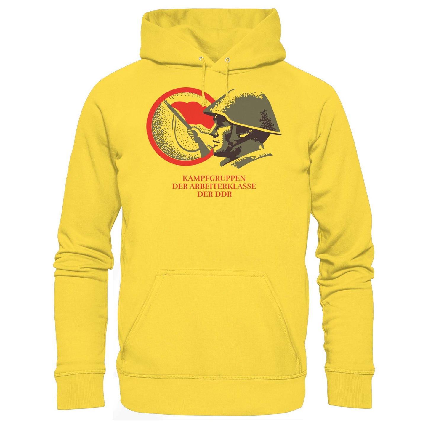 DDR Ostalgie Kapuze / Hoodie Unisex • KAMPFGRUPPEN DER ARBEITERKLASSE (ORIGINAL BRIEFMARKE)