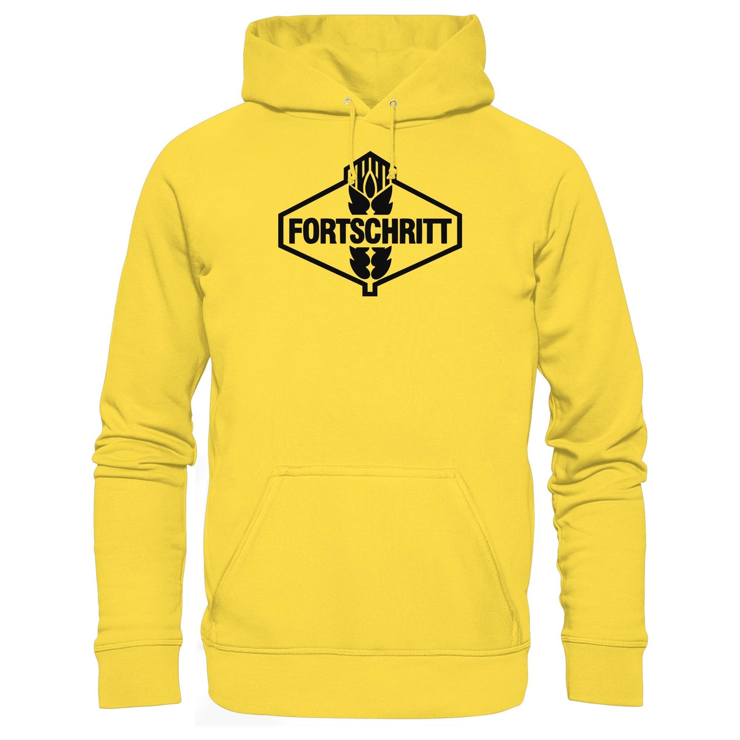DDR Ostalgie Kapuze / Hoodie Unisex • FORTSCHRITT - WEISS