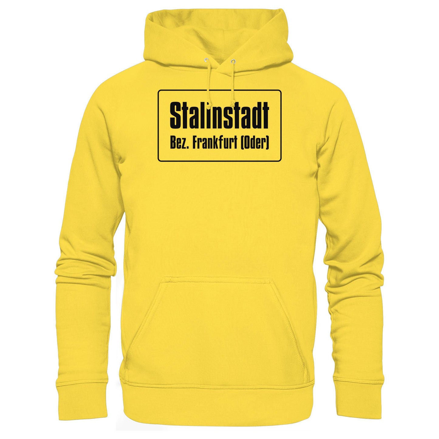 DDR Ostalgie Kapuze / Hoodie Unisex • STALINSTADT - EISENHÜTTENKOMBINAT OST EKO (ORIGINAL-SCHILD)