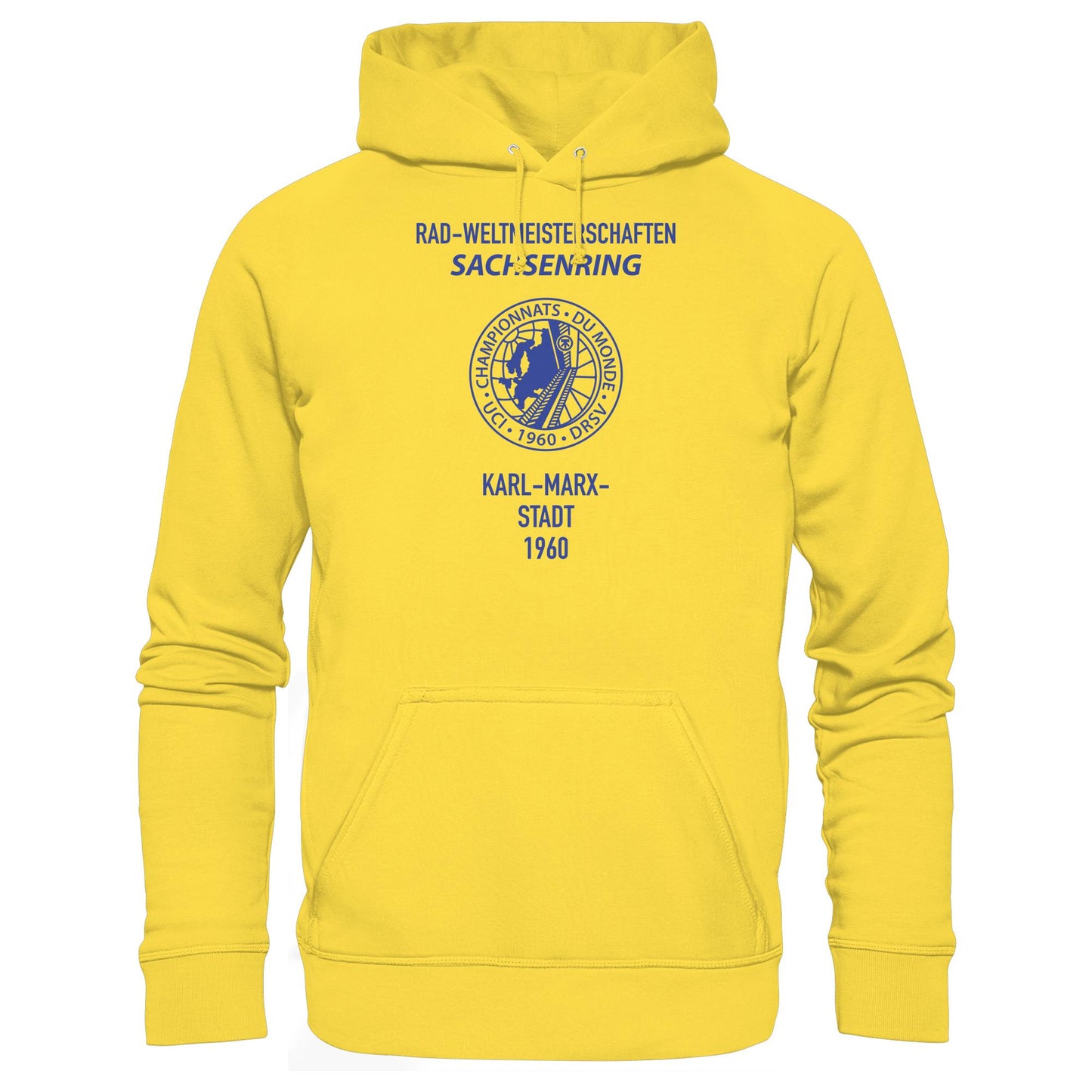 DDR Ostalgie Kapuze / Hoodie Unisex • RADWELTMEISTERSCHAFTEN SACHSENRING, KARL-MARX-STADT 1960