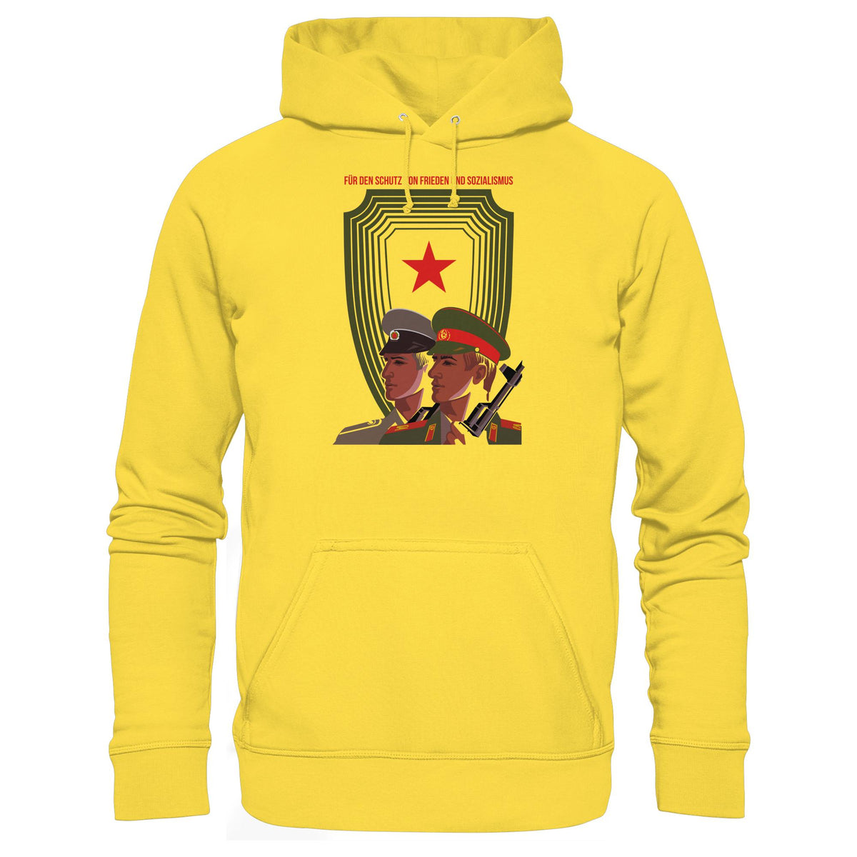 DDR Ostalgie Kapuze / Hoodie Unisex • NVA UND CA - FÜR DEN SCHUTZ VON FRIEDEN