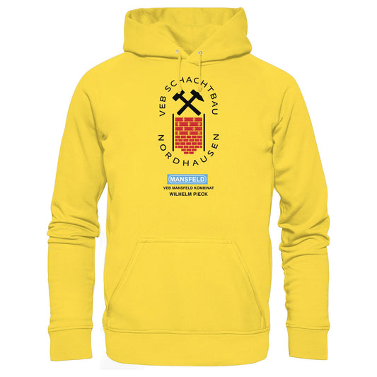 DDR Ostalgie Kapuze / Hoodie Unisex • VEB SCHACHTBAU NORDHAUSEN - VEB MANSFELD KOMBINAT