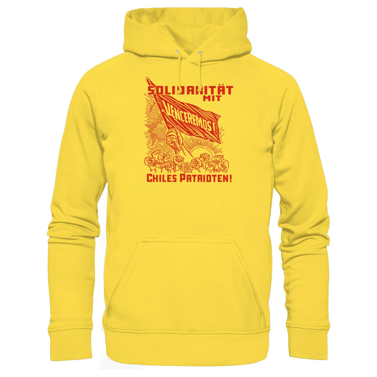 DDR Ostalgie Kapuze / Hoodie Unisex • VENCEREMOS - SOLIDARITÄT MIT CHILES PATRIOTEN