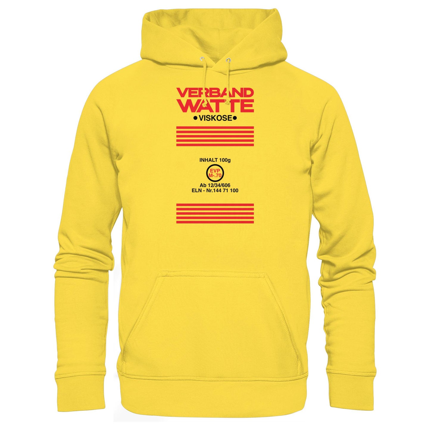 DDR Ostalgie Kapuze / Hoodie Unisex • VERBAND WATTE VISKOSE