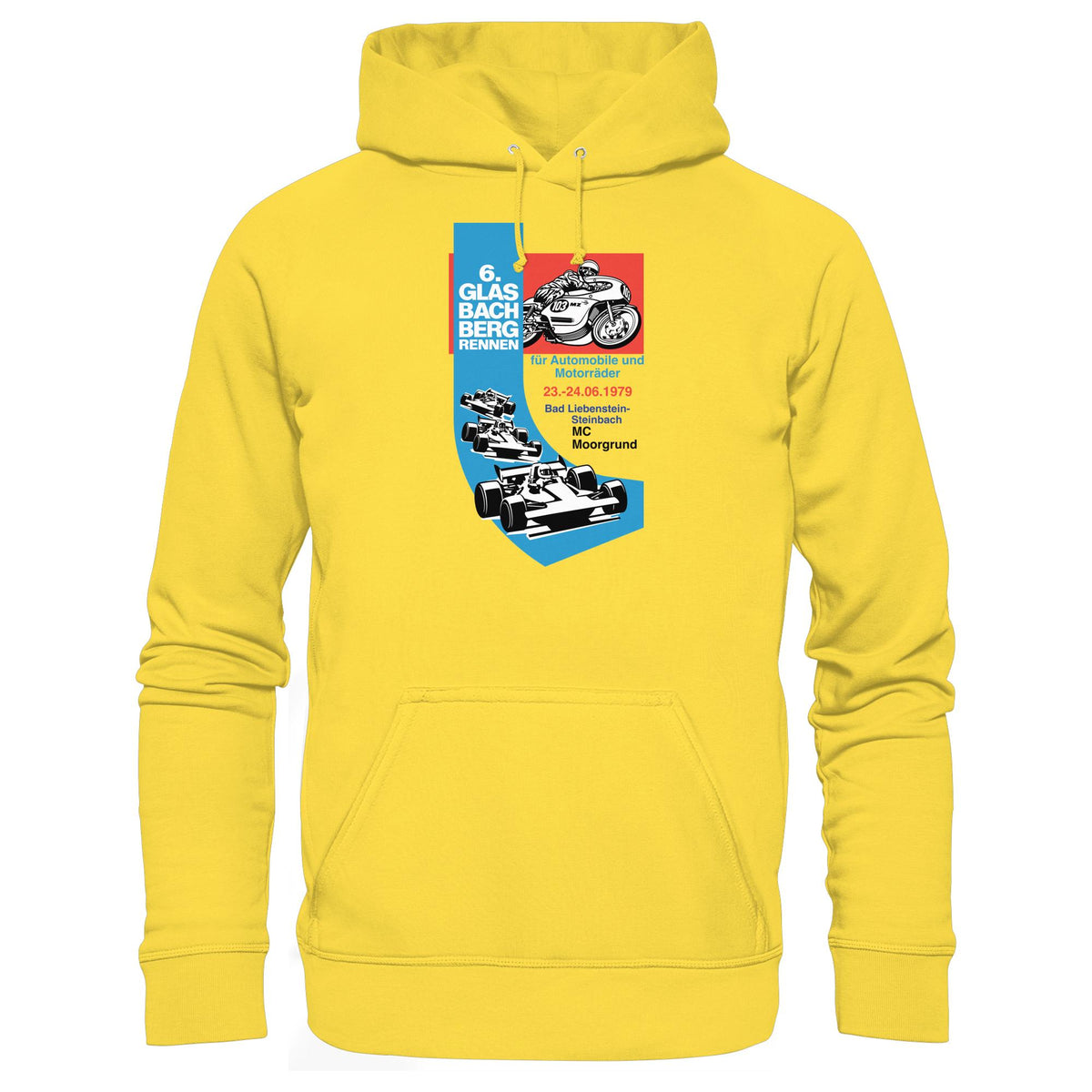 DDR Ostalgie Kapuze / Hoodie Unisex • 6. GLASBACHBERGRENNEN 1979