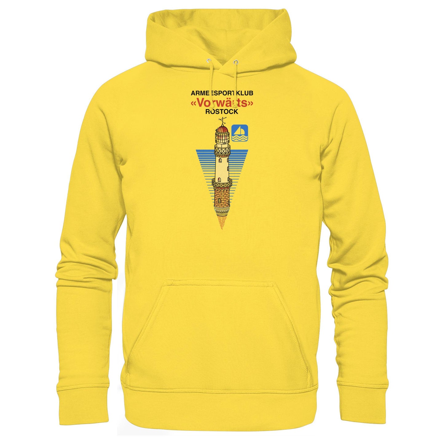 DDR Ostalgie Kapuze / Hoodie Unisex •  ARMEESPORTKLUB VORWÄRTS ROSTOCK