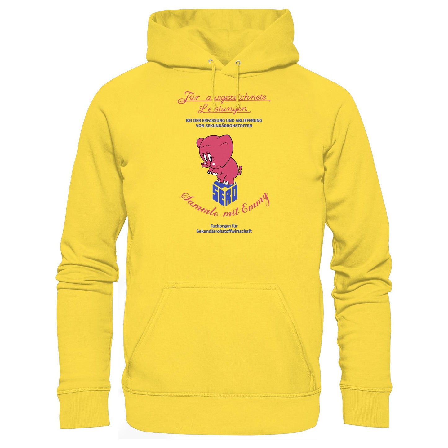 DDR Ostalgie Kapuze / Hoodie Unisex • FÜR AUSGEZEICHNETE LEISTUNGEN - SERO EMMY (ORIGINAL-WIMPEL)