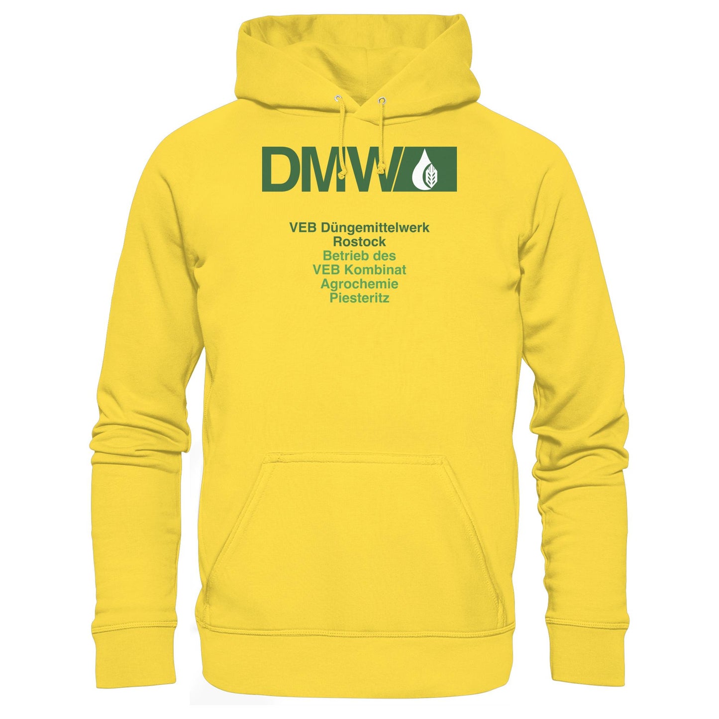 DDR Ostalgie Kapuze / Hoodie Unisex • VEB DÜNGEMITTELWERK ROSTOCK