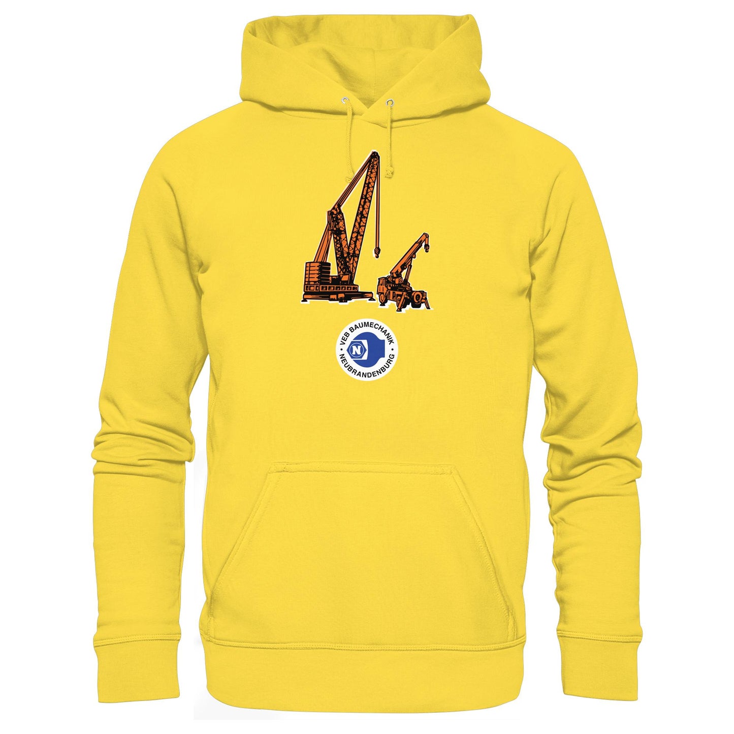 DDR Ostalgie Kapuze / Hoodie Unisex • VEB BAUMECHANIK NEUBRANDENBURG