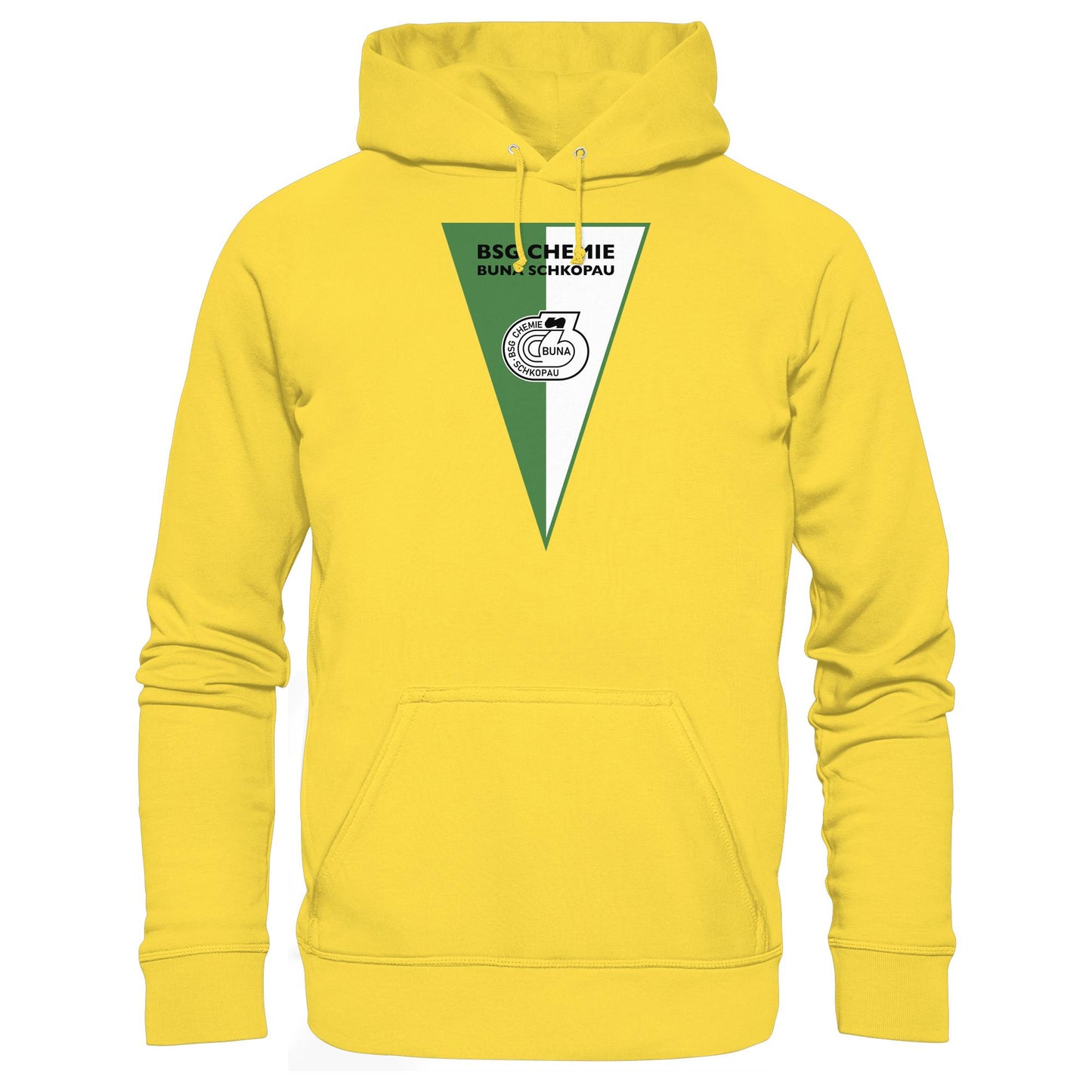 DDR Ostalgie Kapuze / Hoodie Unisex • BSG CHEMIE BUNA SCHKOPAU (ORIGINALWIMPEL)
