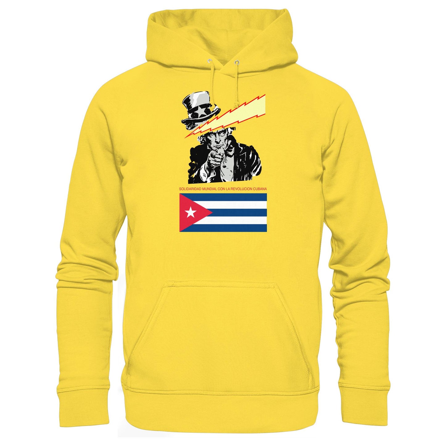 DDR Ostalgie Kapuze / Hoodie Unisex • SOLIDARITÄT MIT DER KUBANISCHEN REVOLUTION (ORIGINAL POSTER)