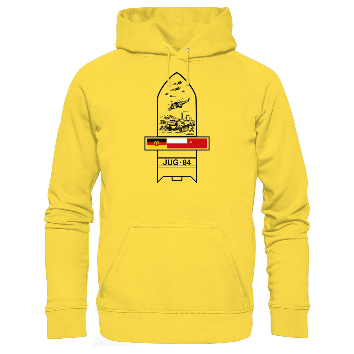 DDR Ostalgie Kapuze / Hoodie Unisex • JUG-84 MANÖVER - SOWJETUNION, POLEN, DDR